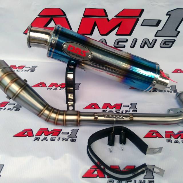 Knalpot Racing DBS Biru Bluemoon Mio Sporty M3 Beat Fi Karbu Xride Vario 110 new fi old karbu