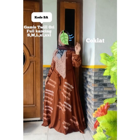 Gamis Twill Ori aksara