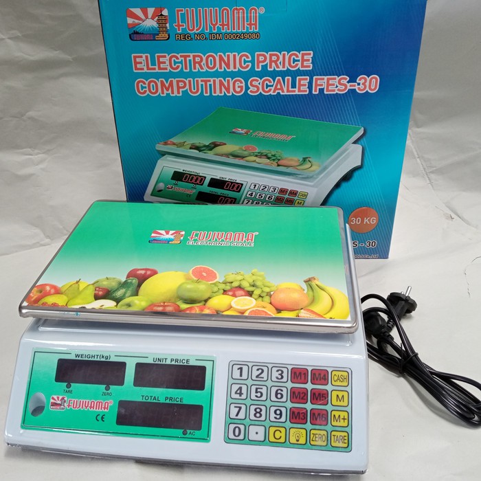 Fujiyama Timbangan Digital Dapur Buah Laundry 30kg Layar Double