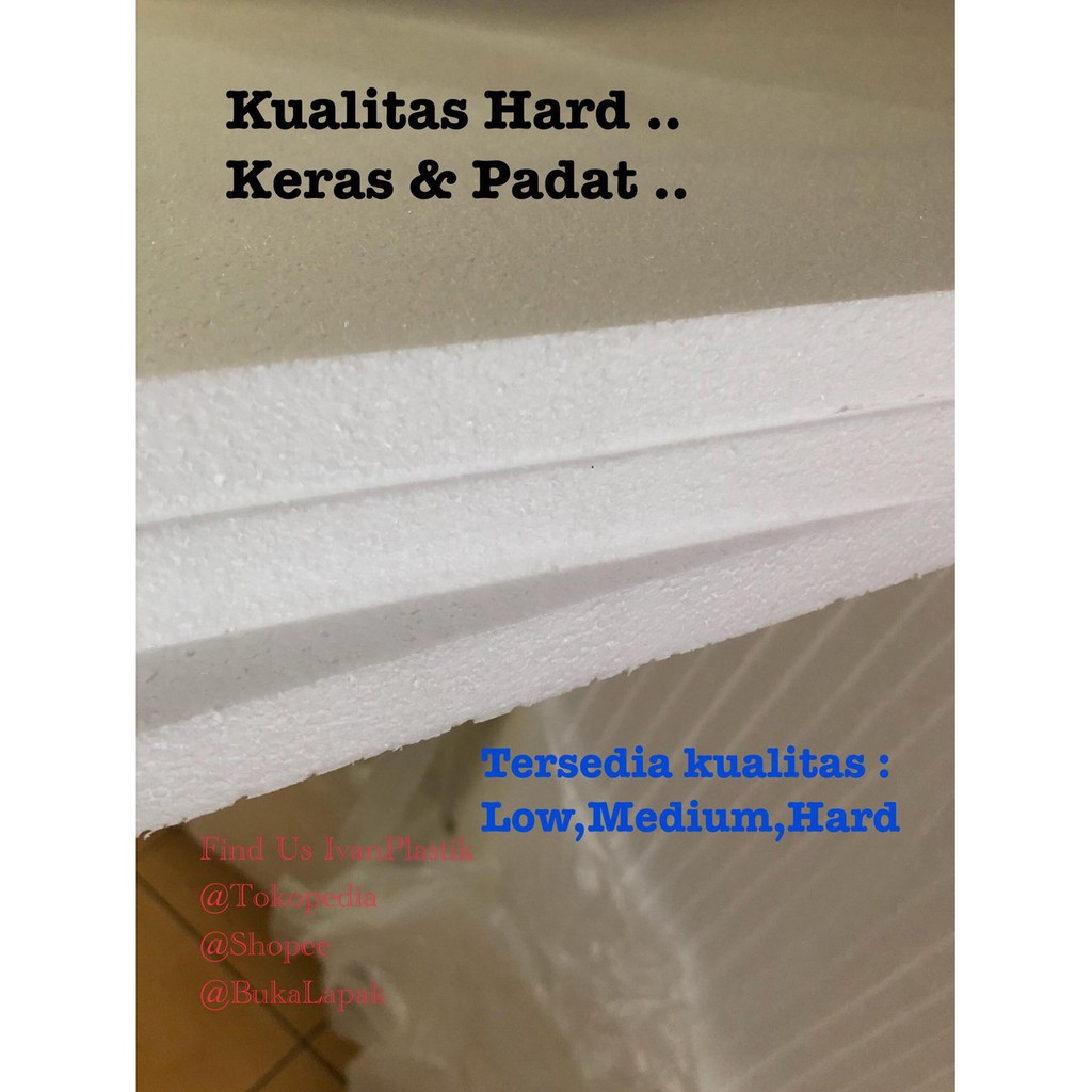 Jual styrofoam lembaran kualitas HARD Terlaris