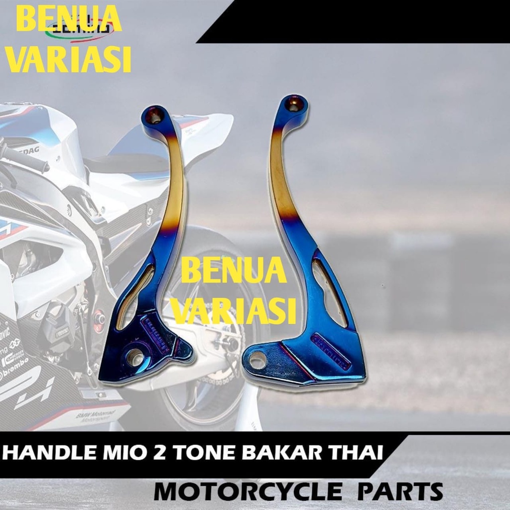 HANDLE REM TWOTONE ASLI BAKARAN THAILAND HARGA 1SEET KIRI KANAN UNTUK MOTOR MIO J,MIO M3,MIO GT,SOUL