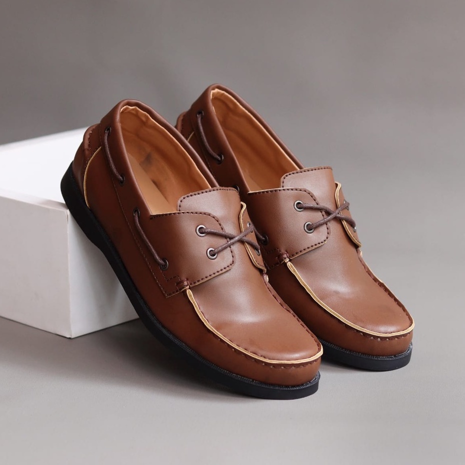 VALLY|Sepatu Formal Pantofel Pria Hitam Tali Kerja Kantor Kuliah Fashion Original Kulit Syintetik