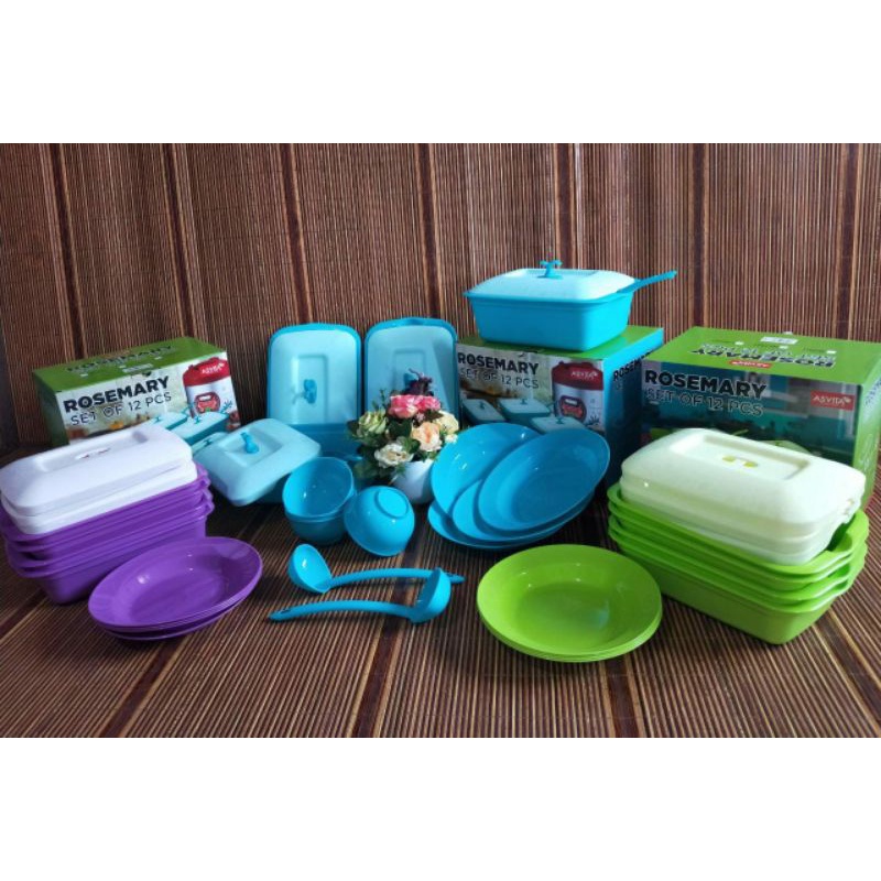 Set Asvita Rosemarry/wadah saji set/prasmanan set