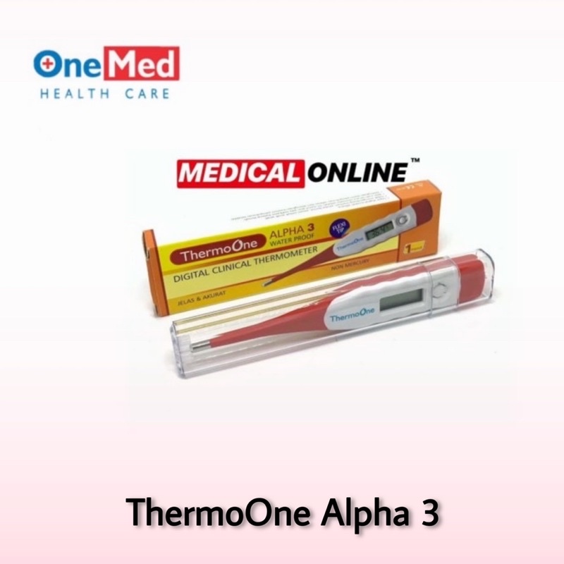 THERMOMETER DIGITAL ALPHA 3 ONEMED THERMO ONE TERMOMETER MEDICAL ONLINE