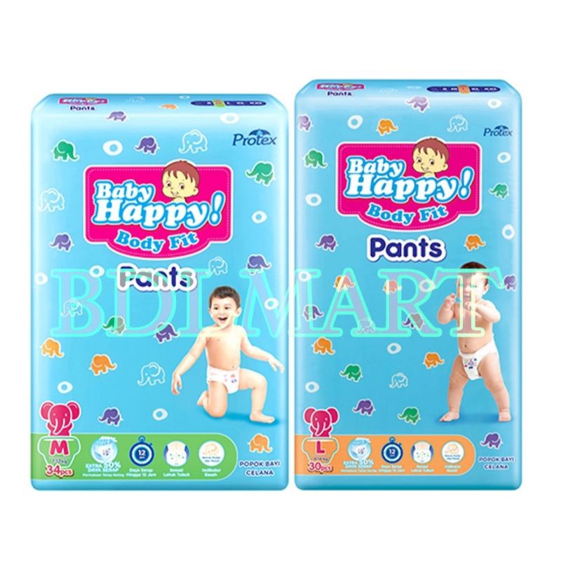 Baby Happy Popok Pants M34 / L30 - 2 packs