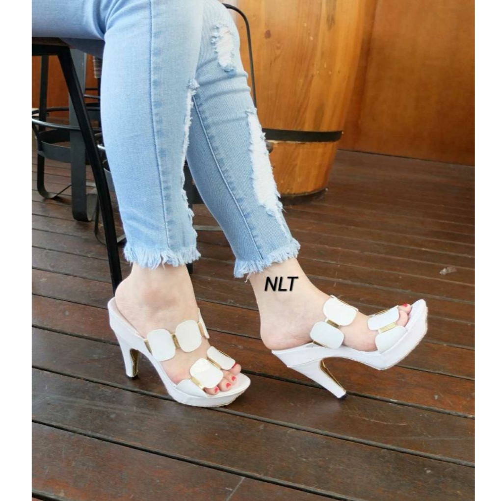 NunuLisaTan High Heels Murah BALOK BALOK