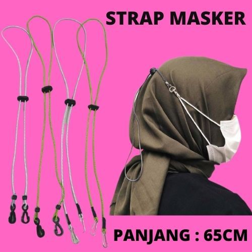 Strap Masker Hijab Murah  Strap Masker Nagita Kalung Tali Lanyard Gantungan Lanyar Hijab Korea Cowok