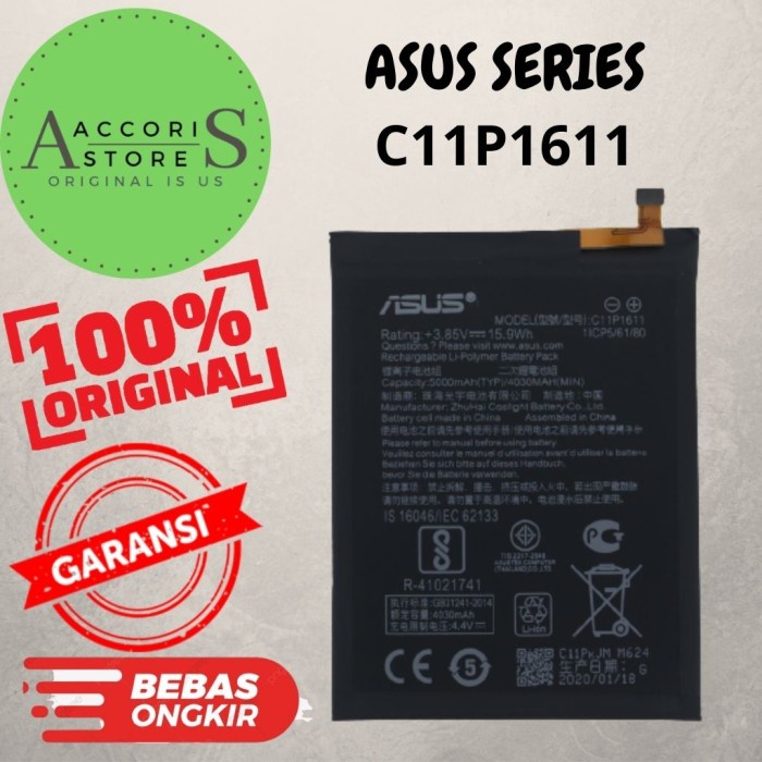 Batre baterai ASUS Zenfone 3 Max 5,2 / ZC520TC  C11P1611 ORI 100%  (ASUS)