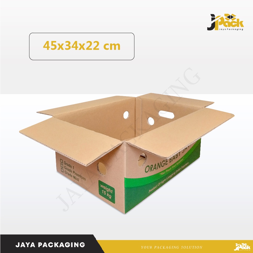 

Box Packing Jeruk 15 Kg 45x34x22 cm Jerukbaby/boxbuah/kardusbuah/kardusjeruk/buah/fresh fruits/jeruk/normal