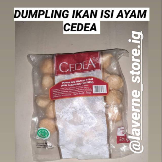 

CEDEA DUMPLING IKAN 500gram