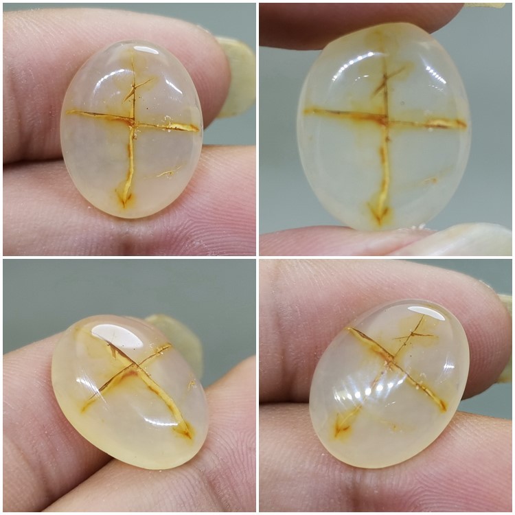 Batu Akik Gambar Salib Asli Kode R100