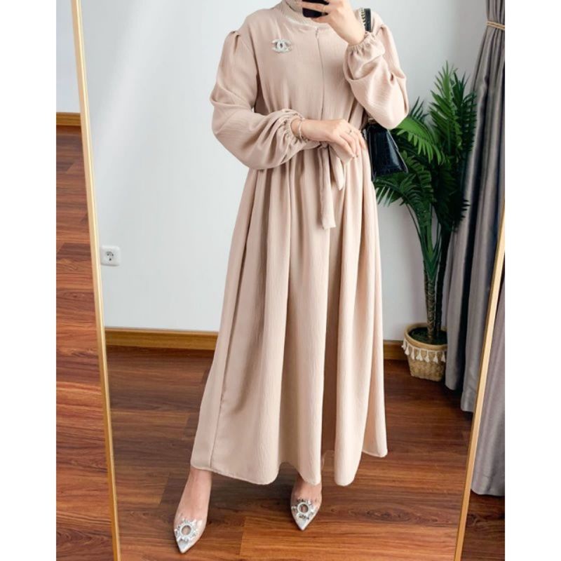 PROMO!! DRESS CRINKLE AIRFLOW | GAMIS MUSLIM BUSUI FRIENDLY MODERN TERLARIS TERBARU