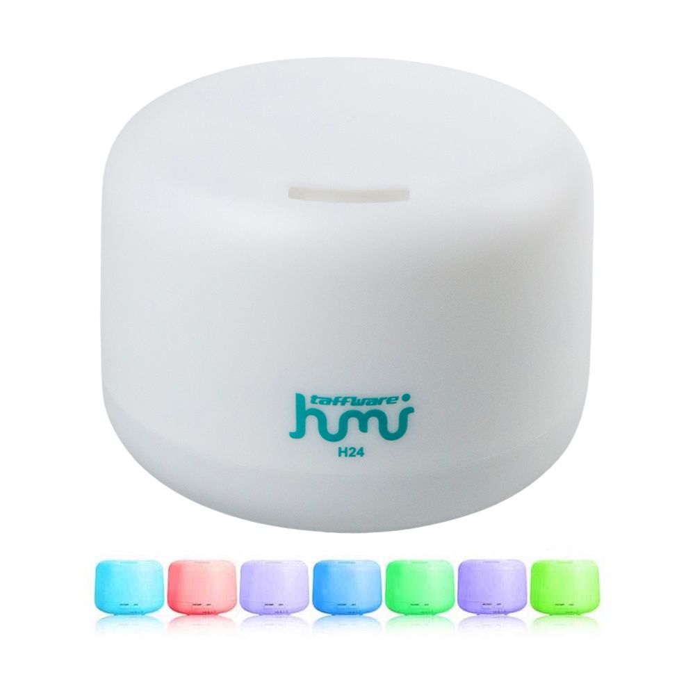 Humidifier Aromatherapy Oil Diffuser + 7 LED + Remote Control - HUMI H24 - OMHX13WH White