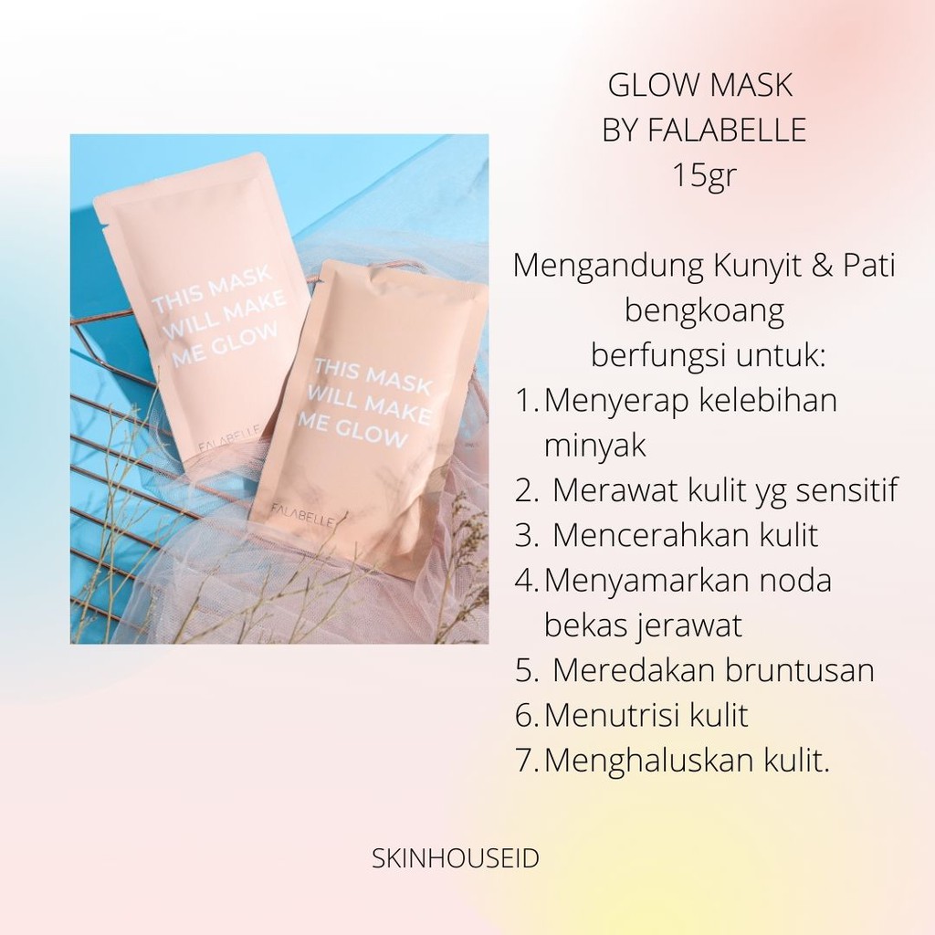 SKINHOUSEID Masker Wajah BPOM Acne &amp; Glowing by Falabelle