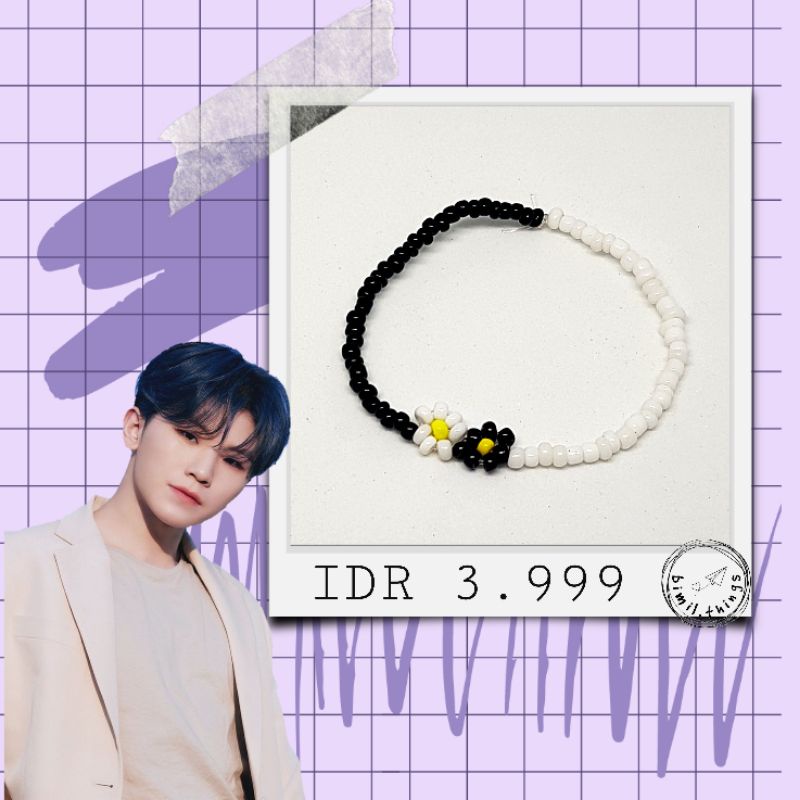 SVT Woozi Bracelet | CUSTOM Gelang KPOP | Idol Bracelet | Seventeen Woozi Bracelet | Gelang Woozi