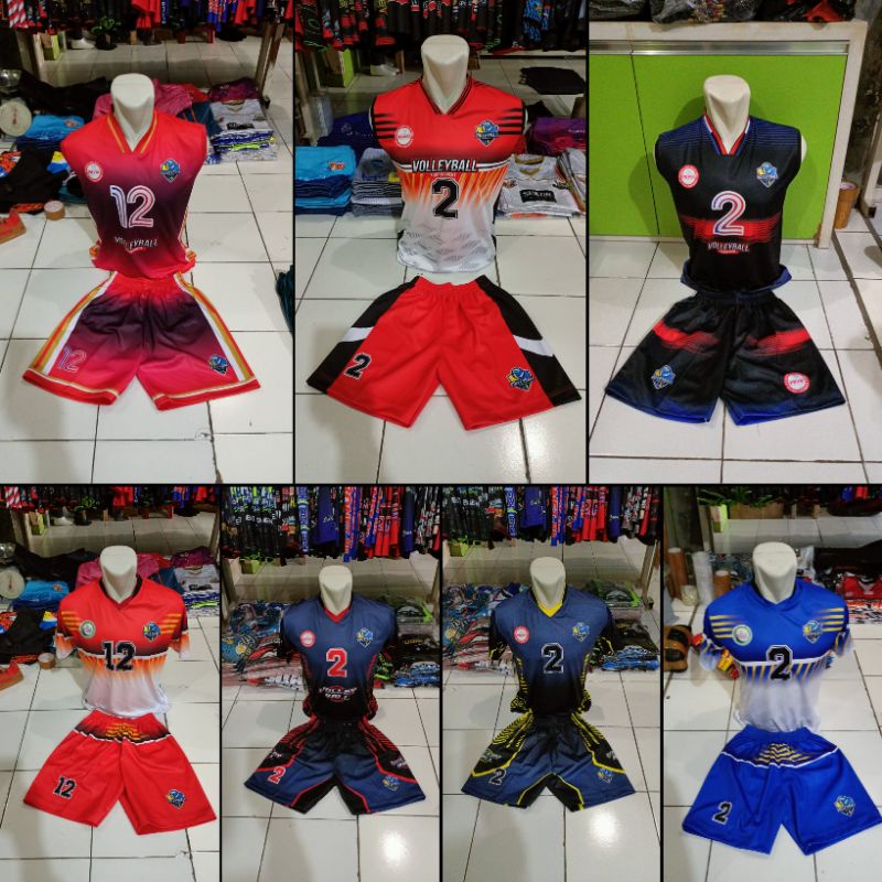 JERSEY VOLLY FULL PRINTING LUSINAN BAJU VOLLY KAOS VOLI VOLLEY SETELAN BAJU VOLLY SEPAKBOLA BADMINTO
