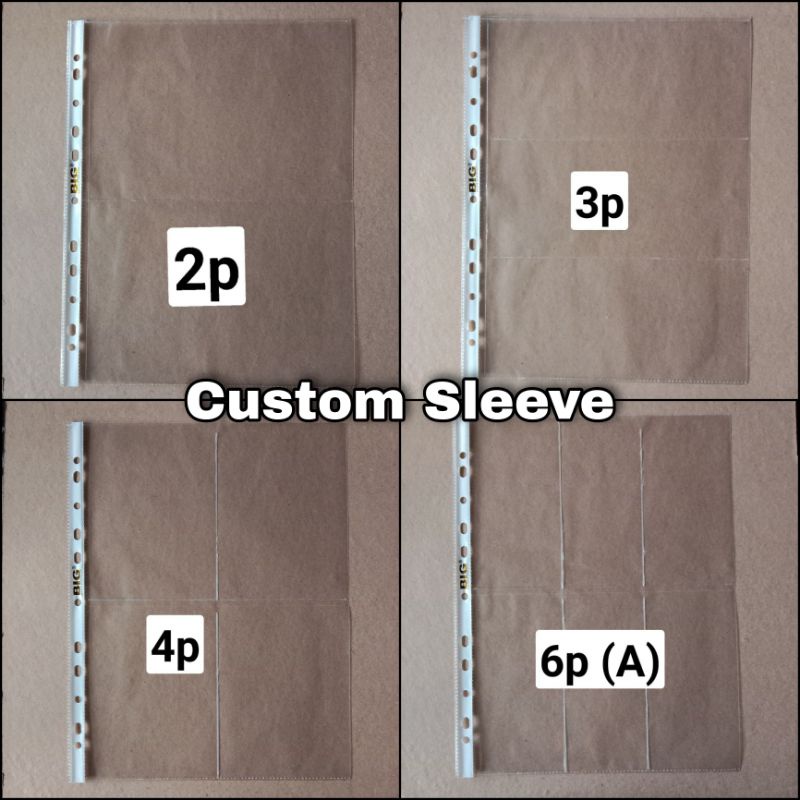

[Min 5] Sleeve A4 Custom PO Clear / Antiglare 2p 3p 4p 6p 8p 9p Photocard Album Kpop