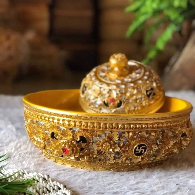 BOKOR UKIR FIBER  SIZE 32CM KUAT DAN RINGAN