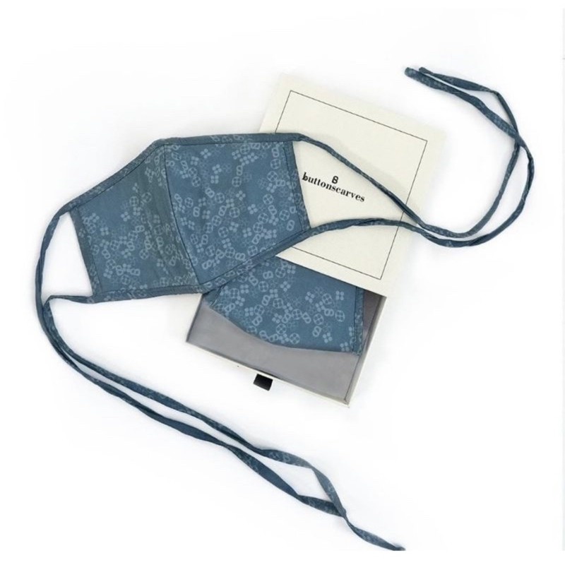 Buttonscarves Monogram Padded Mask