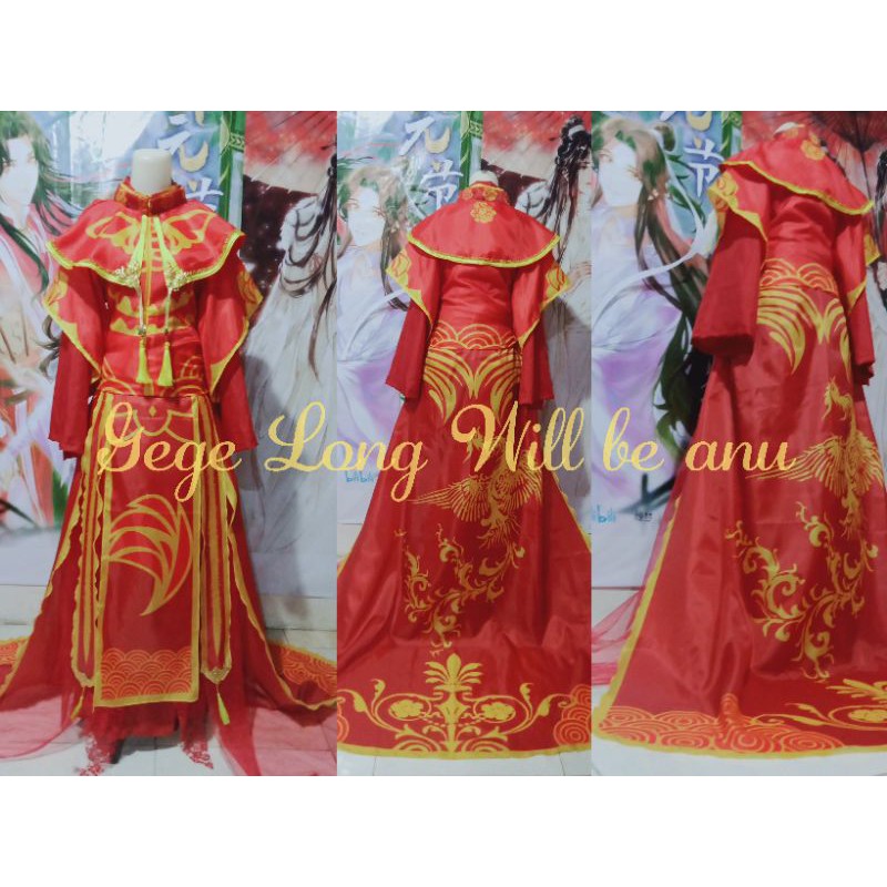 Xie Lian Wedding Cosplay Costume/Heaven official blessing/Dianxia TGCF/Chinesee hanfu/Hualian Kostum