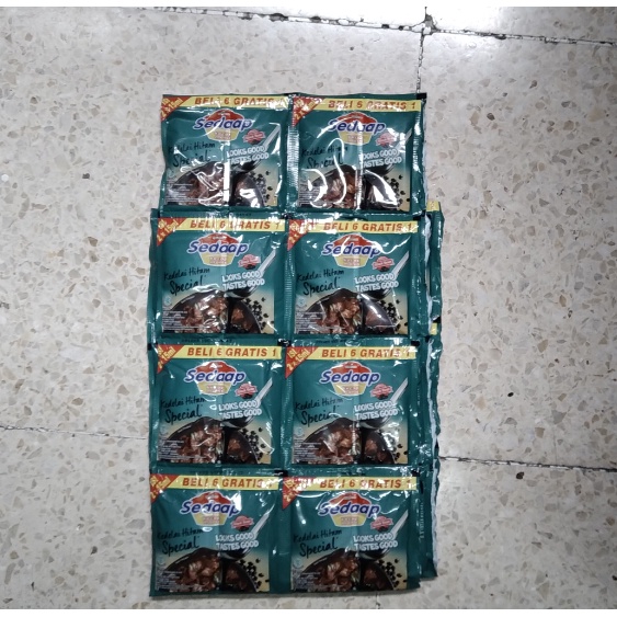 KECAP SEDAAP KELEDAI HITAM SACHET / 1 RENCENG ISI 12 PCS