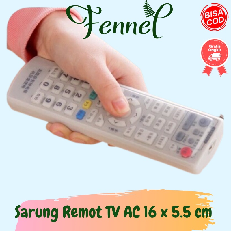 Sarung Silikon Pelindung Remot Kontrol TV AC 16 x 5.5 cm KFR-22