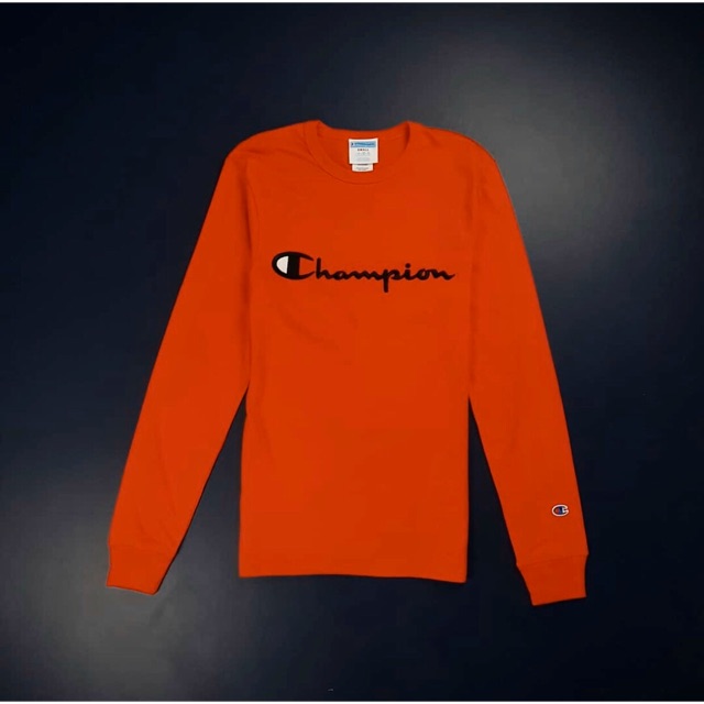 long sleeve champion shirt red