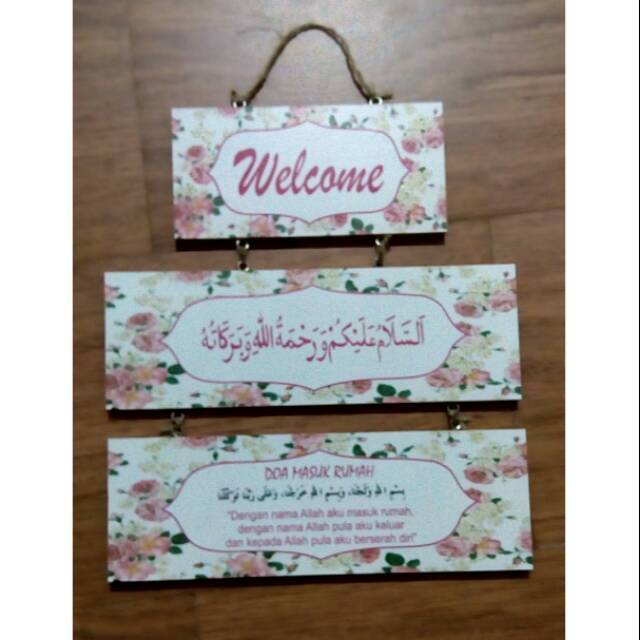 Walldecor doa masuk rumah