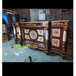 Meja tv ukir bagus bufed konsol Bupet rak lemari tv kayu jati ukir