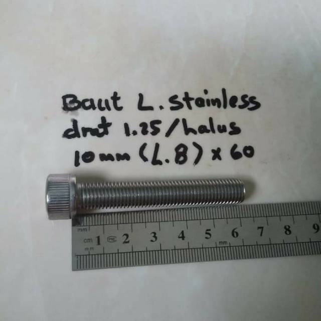 BAUT L 14/ 10×6 STAINLESS KUNCI L8