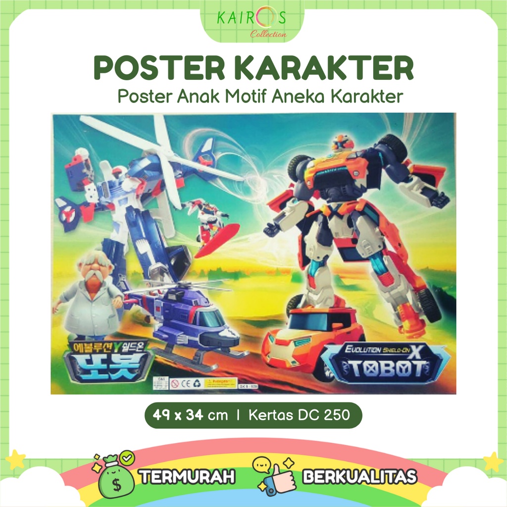 Poster Kartun Anak Belajar