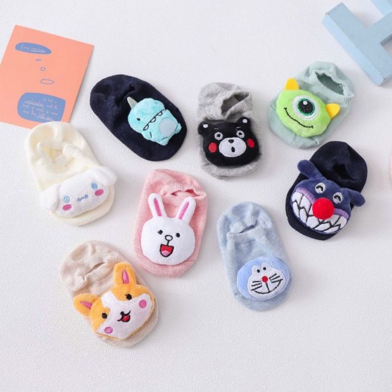 New Kaos Kaki Bayi Karakter Boneka Lucu 0-12 bulan