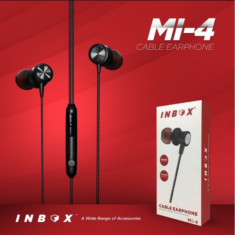 Headset Ultra Bass INBOX Earphone Super Mega Bass Original INBOX