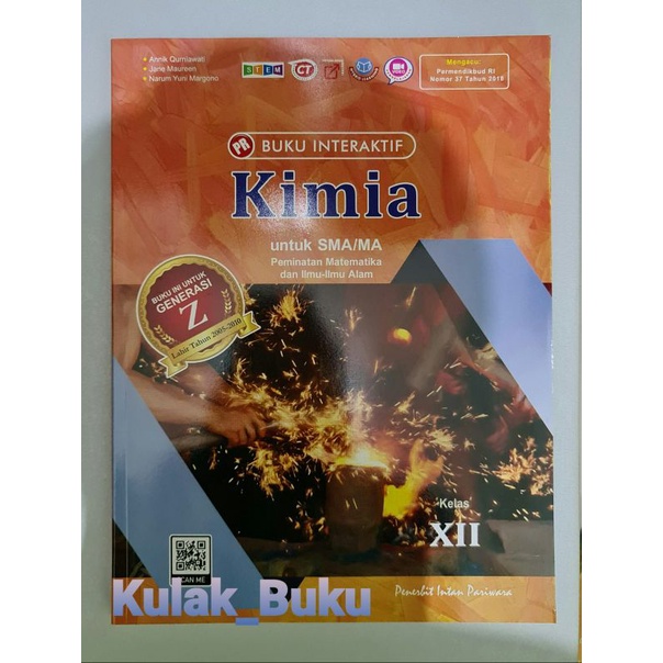 Buku lks pr interaktif kimia kelas XII,12 tahun 2022 intan pariwara