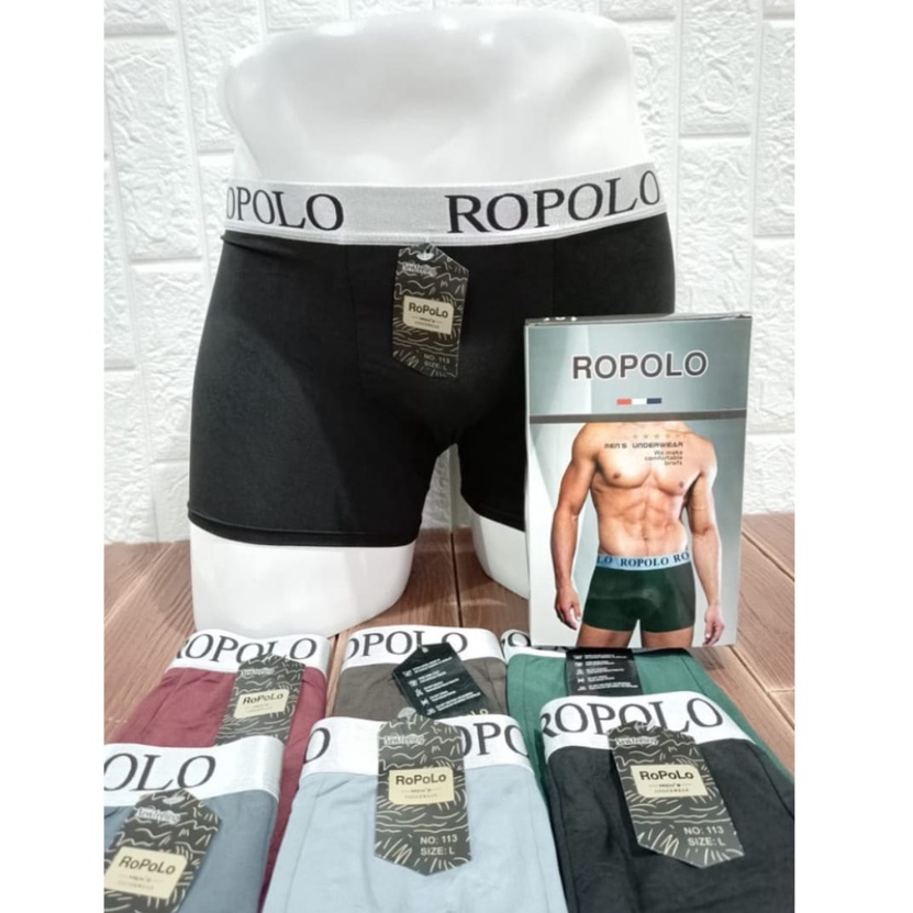 3 PCS CELANA DALAM BOXER PRIA / BOXER PRIA ROPOLO PREMIUM