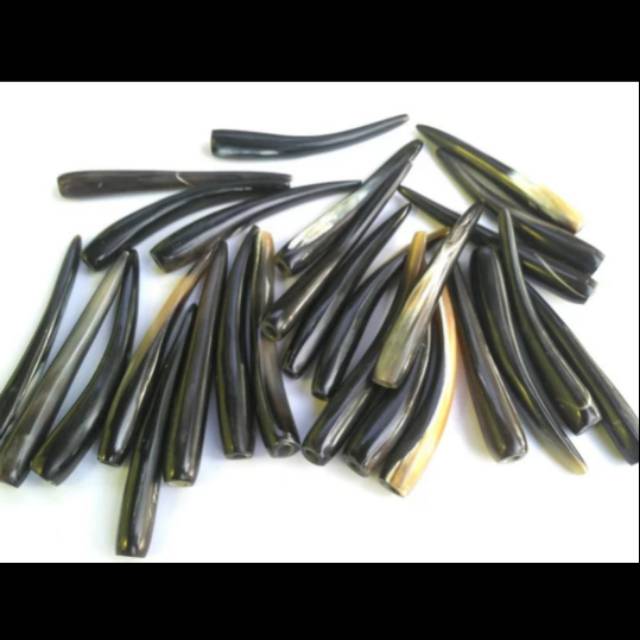 PIPA ROKOK Once Laris Tanduk Kerbau Hitam 12 cm