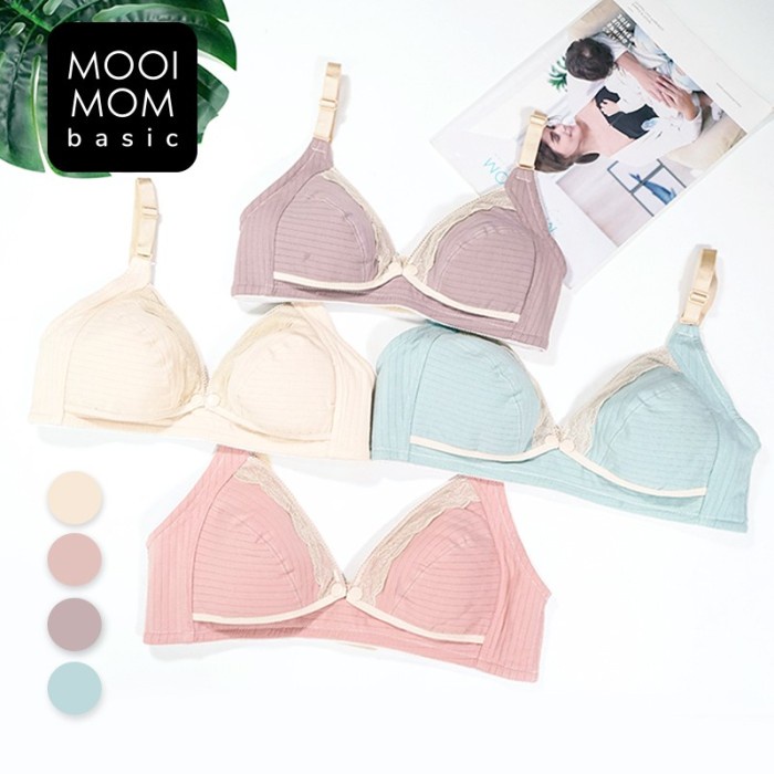 Mooimom Bra Hamil &amp; Menyusui Bukaan Depan Lace Front Buckle