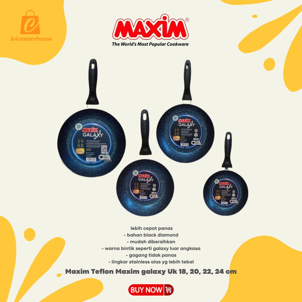 Maxim Teflon Maxim galaxy Uk 18, 20, 22, 24 cm