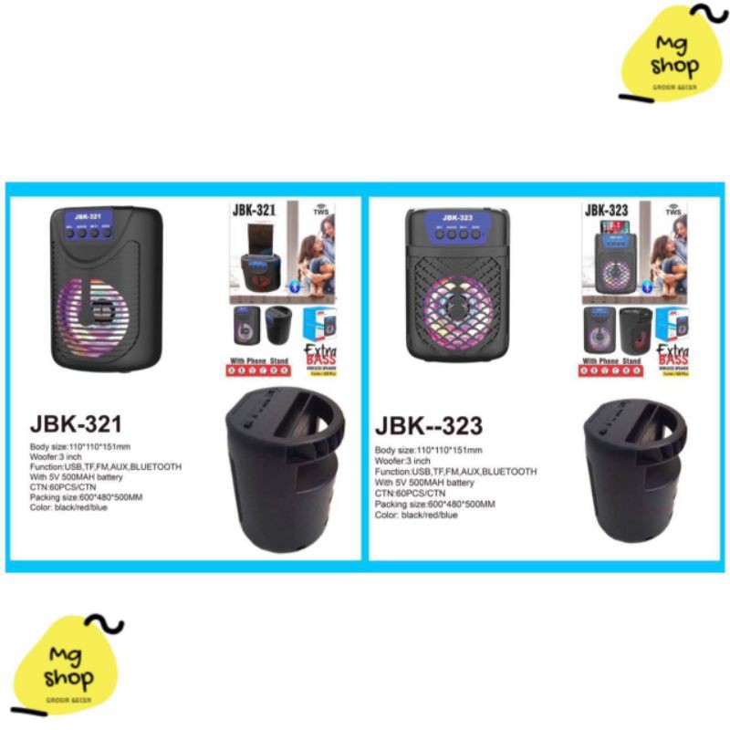 Speaker bluetooth JBK-321/JBK-323 portable wireless