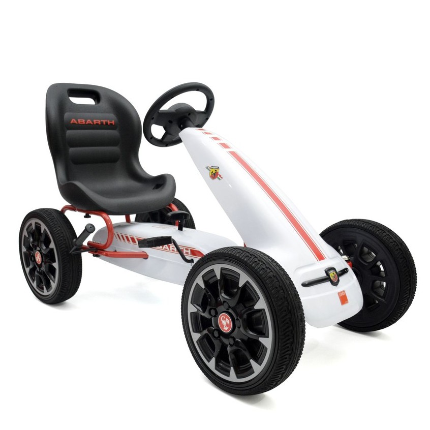 Mobil Mainan Anak Go Kart Kayuh Junior TR 9388 Go Kart Abarth Putih