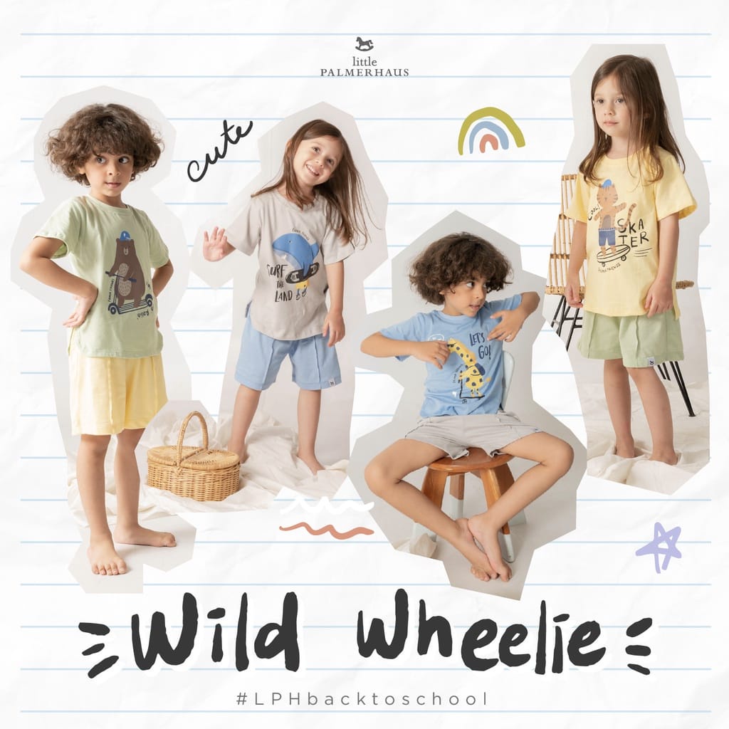 Little Palmerhaus Wild Wheelie Set  (Stelan Anak 1-6 Tahun) LPH-WWS