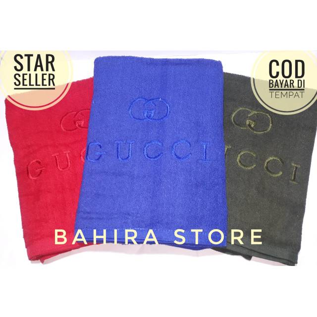 Handuk mandi Gucci..handuk mandi dewasa..handuk mandi jumbo