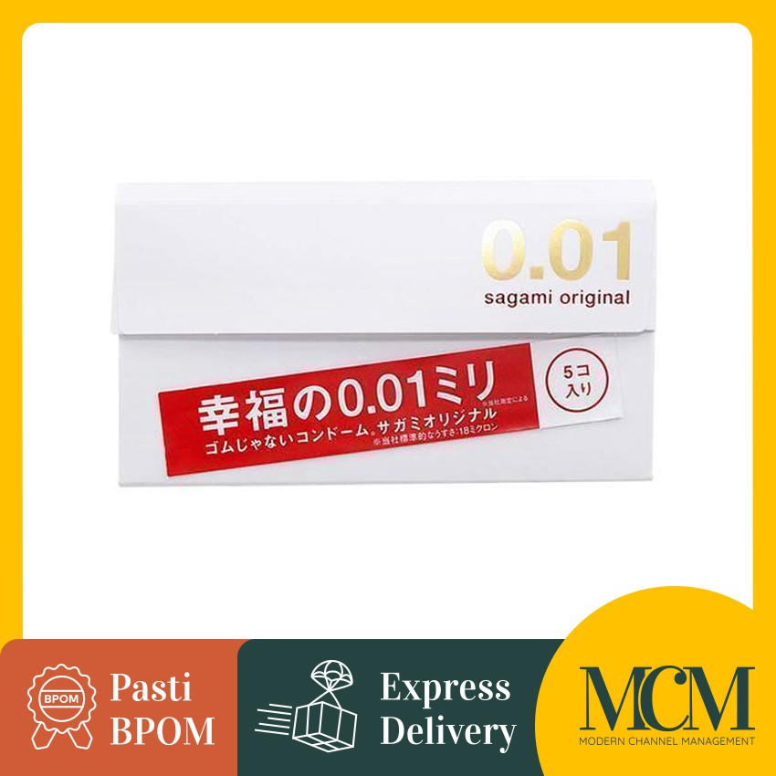 Kondom Tipis Sagami Original 001 isi 5 Pcs - Kondom Paling Tipis