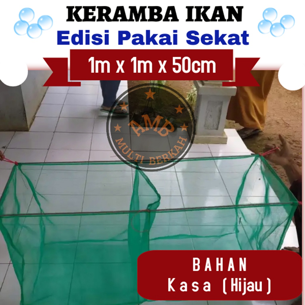 Jual Keramba Ikan Sekat Hapa Jaring Apung Bahan Kasa Ukuran M X M X Cm Shopee Indonesia