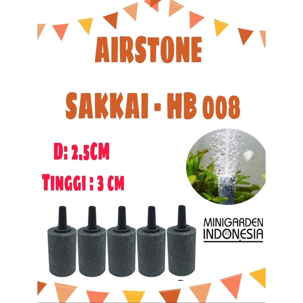 AIRSTONE BATU AERATOR IMPORT BENTUK TABUNG HB-008 TINGGI 3CM