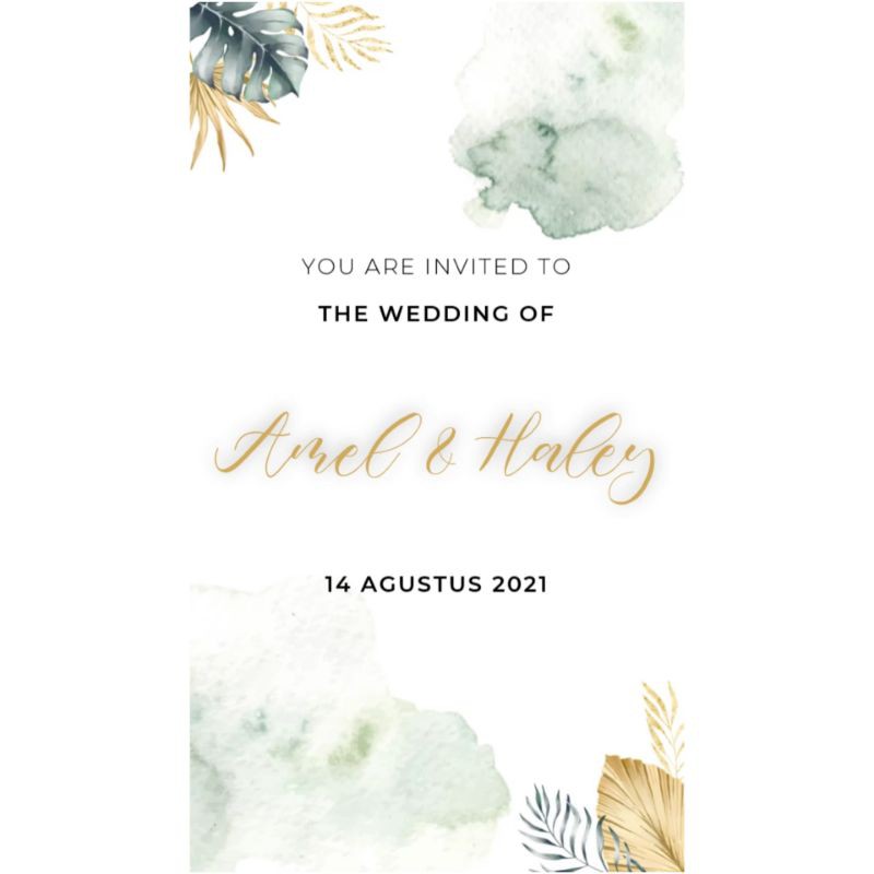 Premium Undangan Video Pernikahan Bonus Protokol Kesehatan ~ Tema Rustic [Kode:Amel Haley]