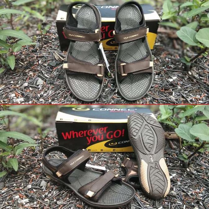 Sale Sandal Wanita Sandal Gunung Connec Original - Beige, 36 Barang Terbatas