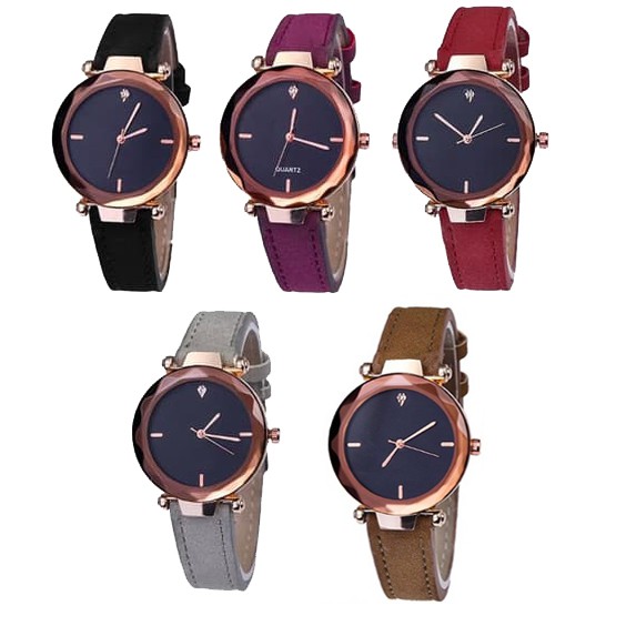 Jam Tangan Kulit Fashion Jesikhe 03 Women's Watches Watch Faux Leather Korea Style