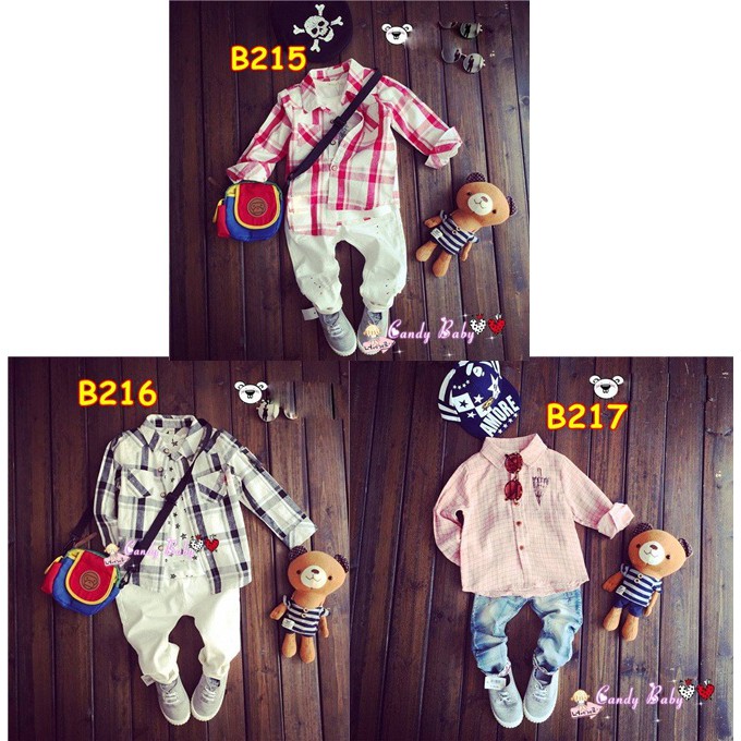 B215-B217 / BAJU KEMEJA ANAK LAKI-LAKI / SETELAN ANAK