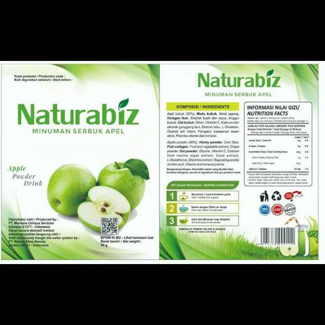 

NaturaBiz Minumaan Serbuk Apel